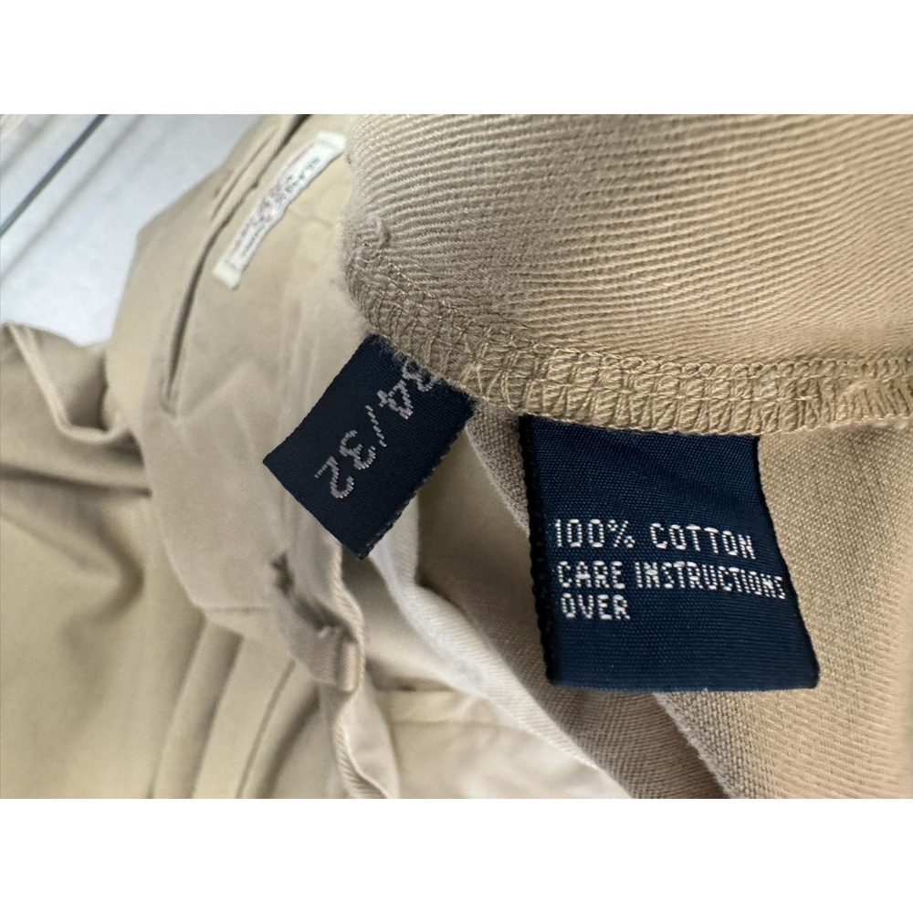 Polo Ralph Lauren Classic Chino‎ Men's Pants 34 x 32 Khaki Tan 100% Cotton - Picture 7 of 7